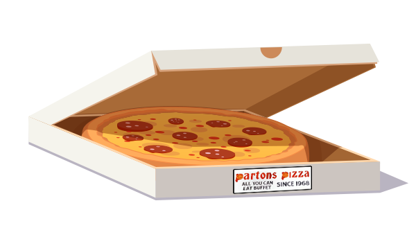 Partons Pizza Box | Pizza delivery services | Customized pizza toppings